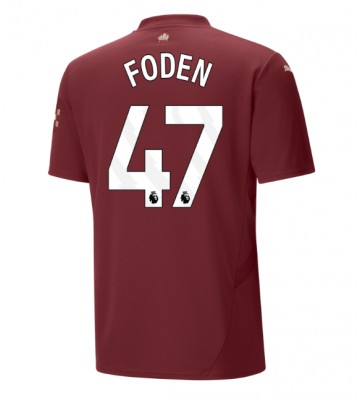 Manchester City Phil Foden #47 Tercera Equipación 2024-25 Manga Corta